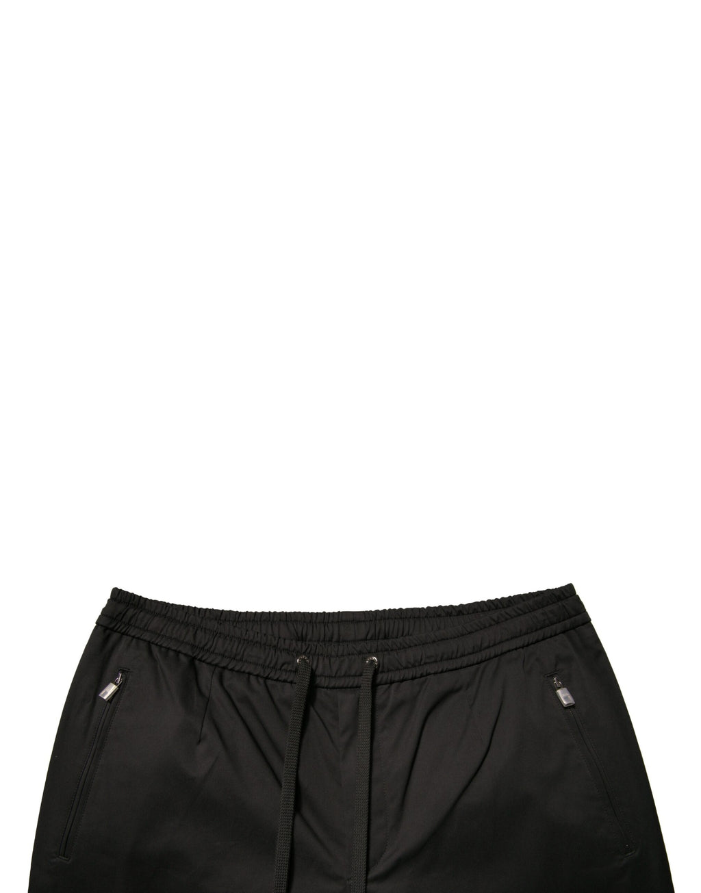 Pantalons de jogging Dolce & Gabbana en coton noir extensible, style décontracté et confortable pour homme.