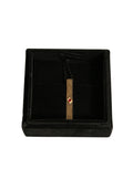 Dolce & Gabbana Gold Tone Brass Crystal Branded Tie Clip Bar