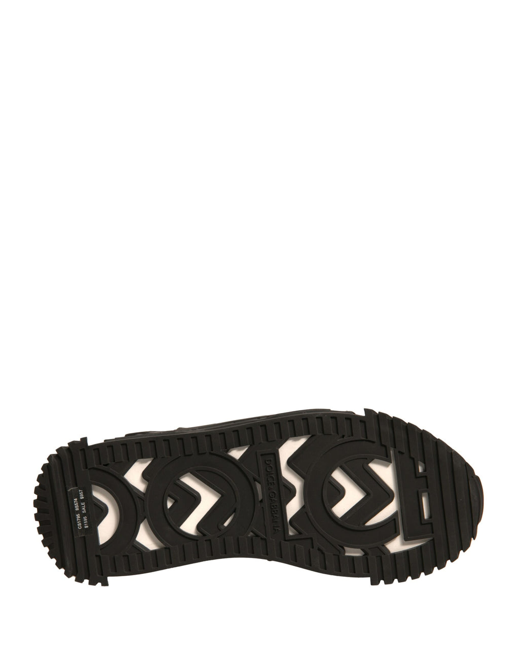 Sandales Dolce & Gabbana en cuir noir avec studs, chaussures élégantes à talons plats pour femme.