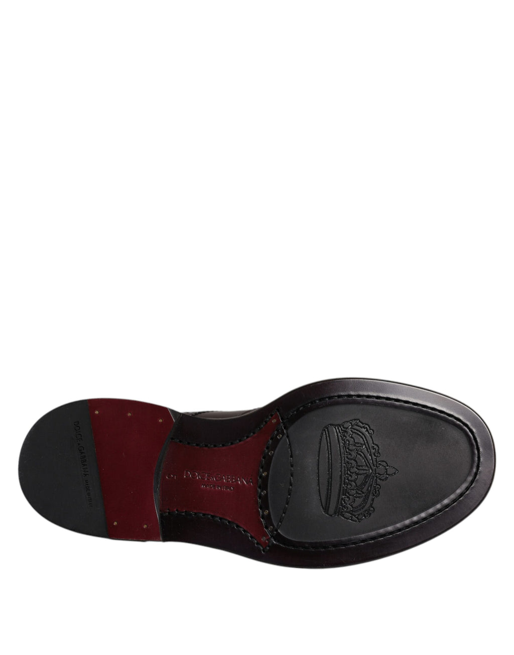 Chaussures derby en cuir marron Dolce & Gabbana avec perforations wingtip et lacets, chaussures formelles élégantes pour homme
