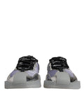 Chaussures Nike low top en nylon noir et argent, baskets Dolce & Gabbana, style décontracté et moderne.