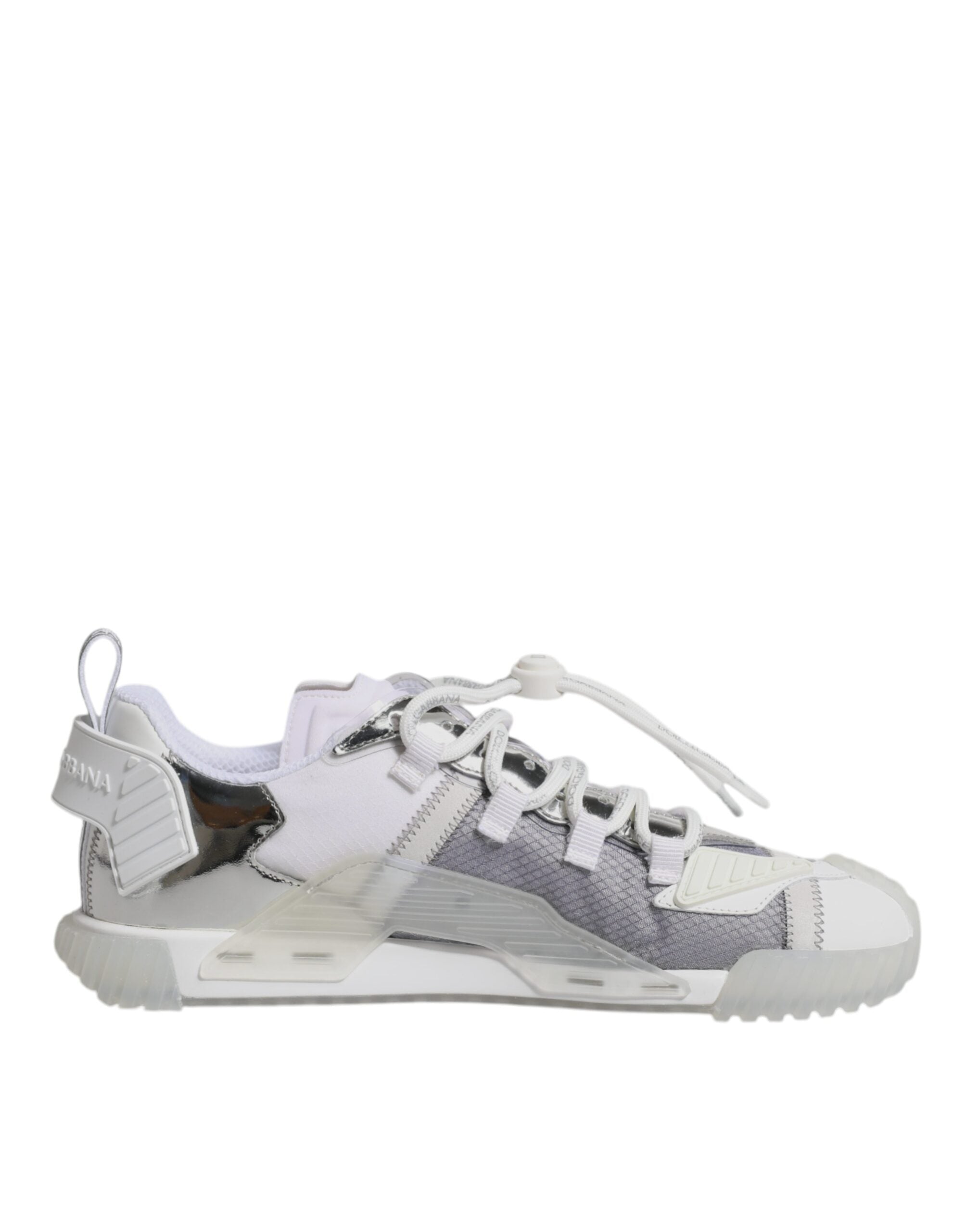Chaussures sneakers basses Dolce & Gabbana en nylon multicolore, design moderne et confortable.