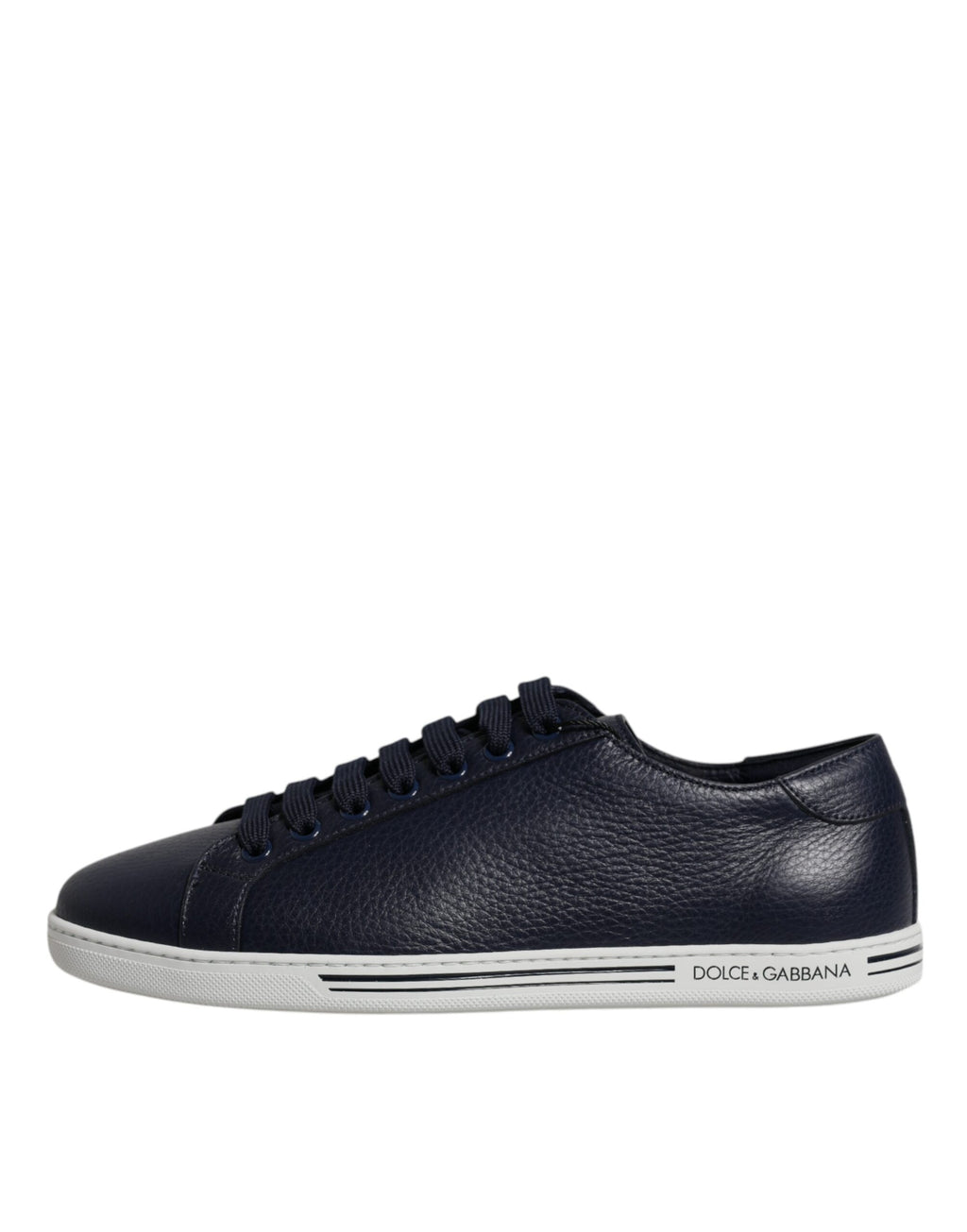 Chaussures sneakers basses bleues Dolce & Gabbana Saint Tropez pour homme, style décontracté et moderne.