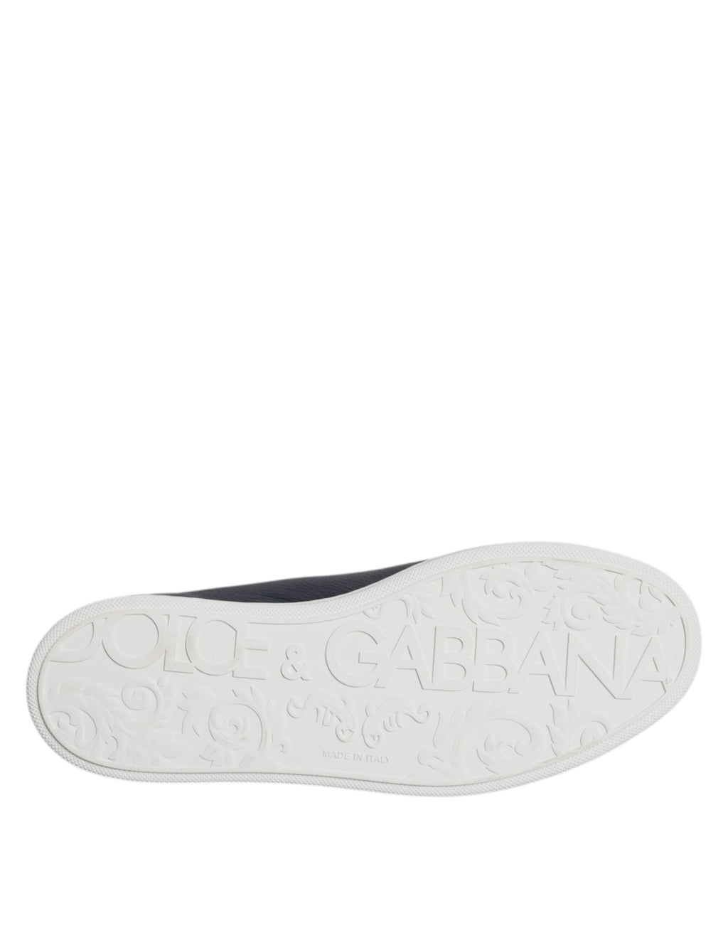 Baskets basses bleues Dolce & Gabbana Saint Tropez pour homme, chaussures de sport élégantes et décontractées, vue de face.