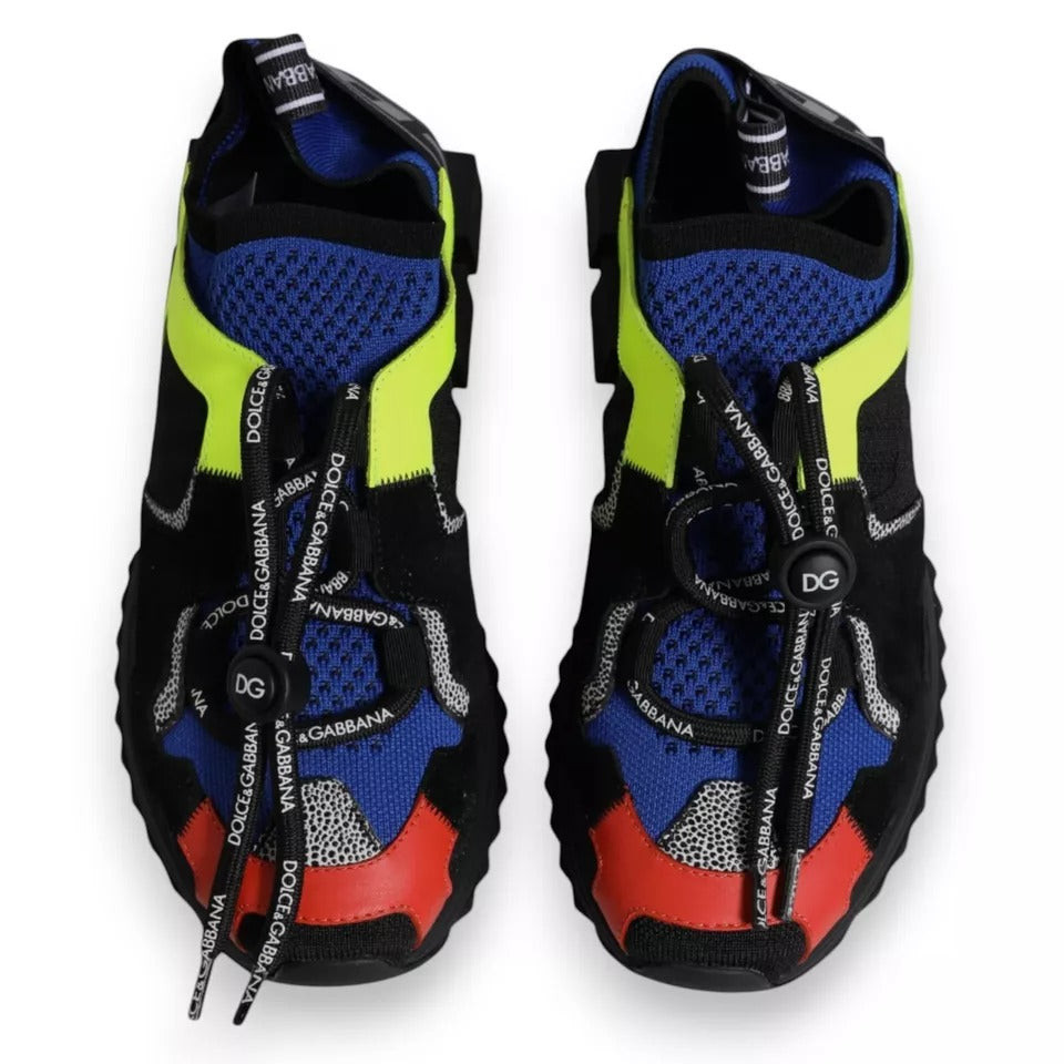 Chaussures de trekking Dolce & Gabbana Sorrento en mesh multicolore, sneakers élégants et confortables.