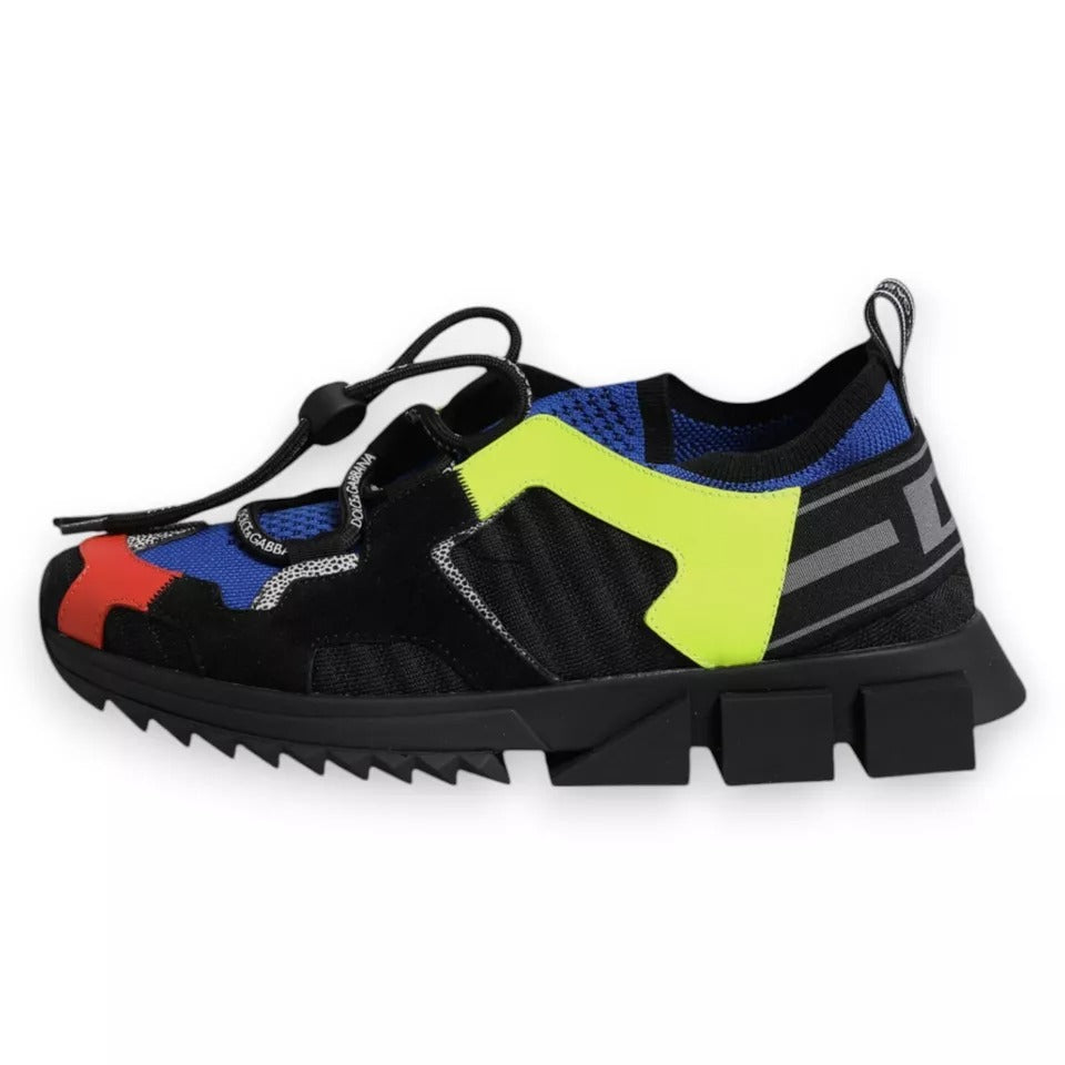Chaussures de trekking Dolce & Gabbana Sorrento en mesh multicolore, sneakers de sport tendance et confortables.