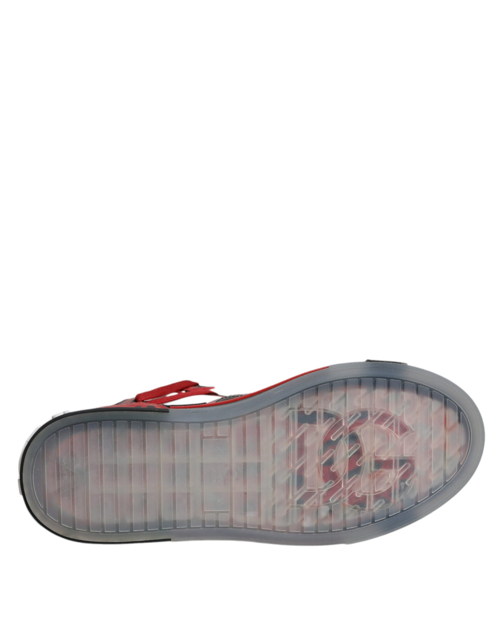 Chaussures sneakers montantes en cuir multicolore de Dolce & Gabbana, style élégant et moderne pour hommes.