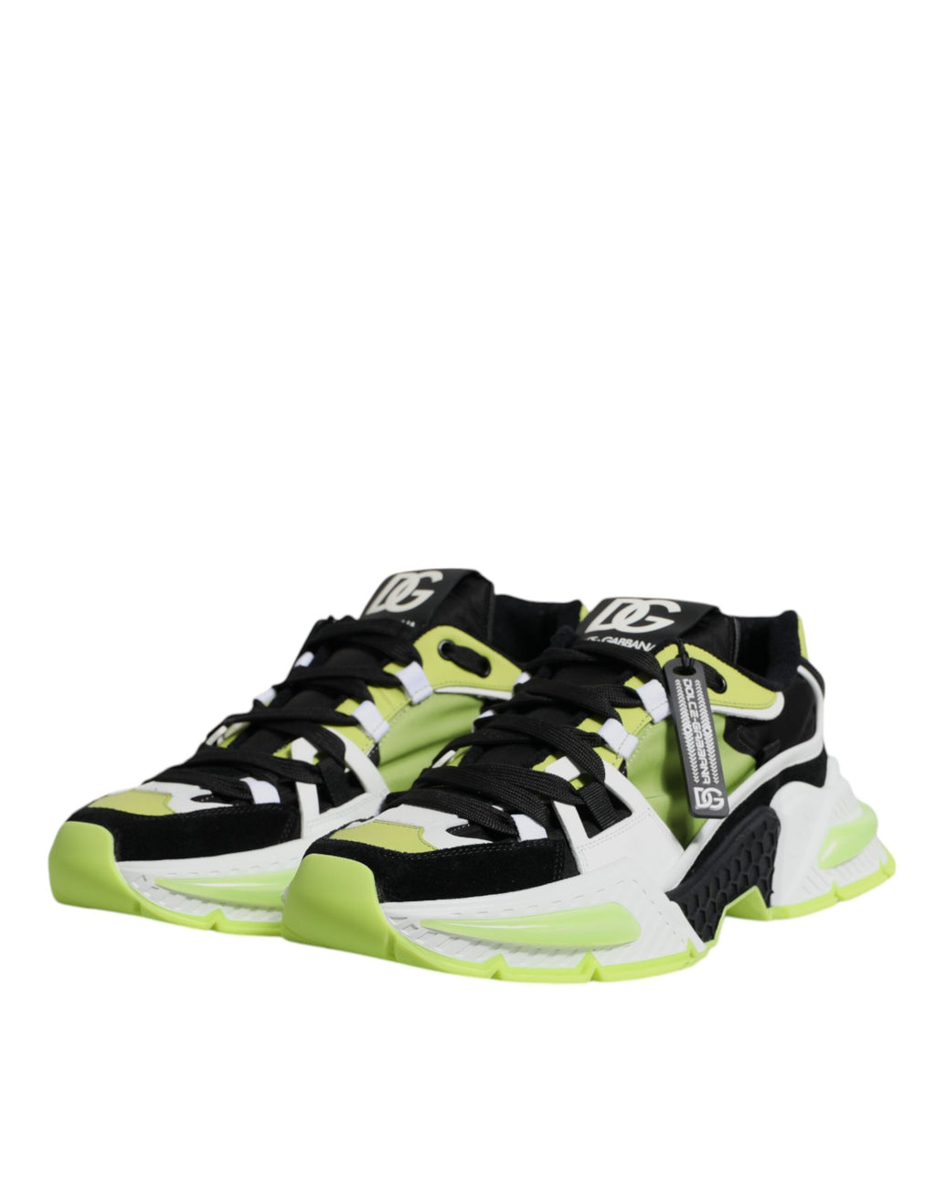 Chaussures sneakers basses Dolce & Gabbana Airmaster multicolores avec motifs colorés et design moderne.