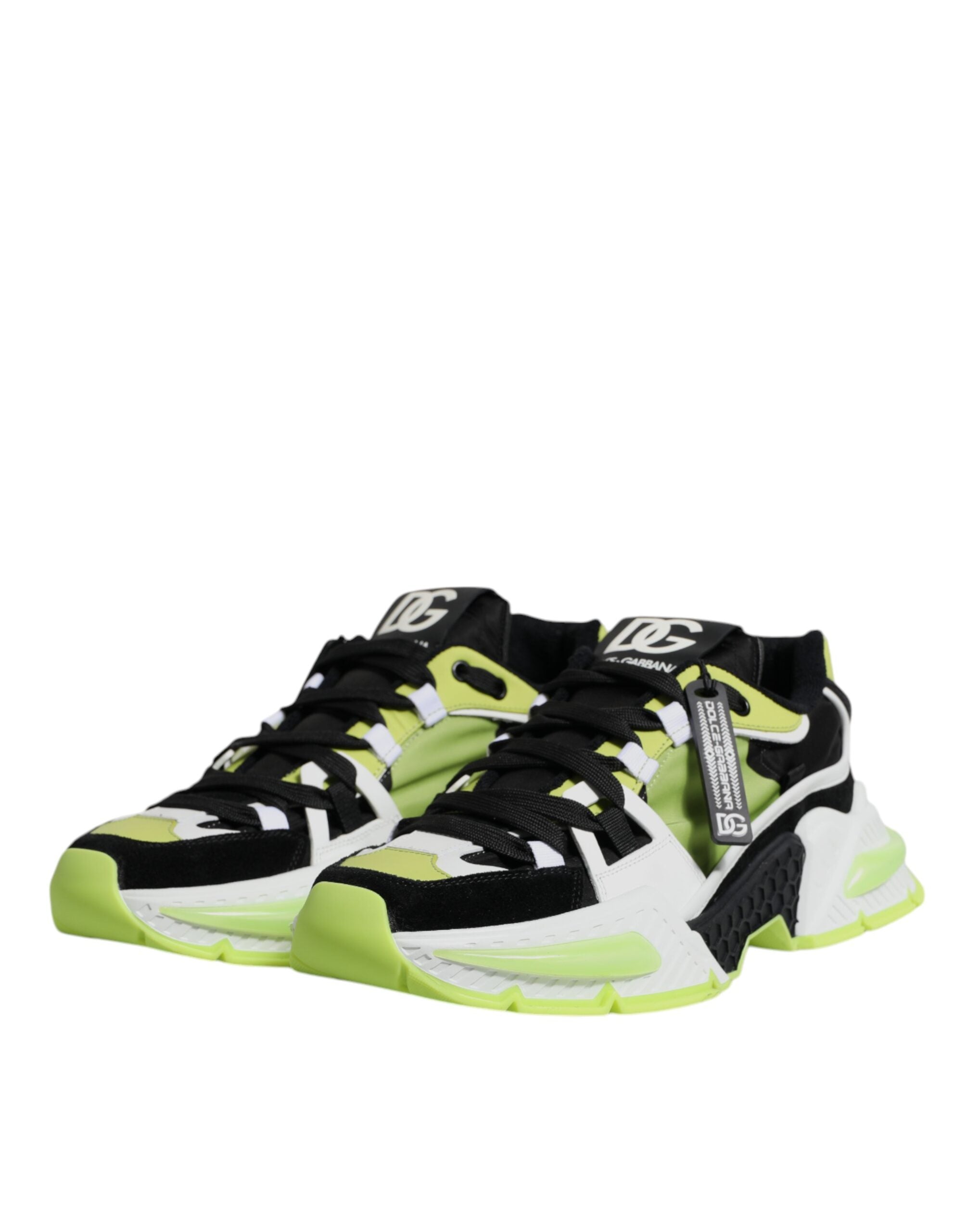 Chaussures sneakers basses Dolce & Gabbana Airmaster multicolores avec motifs colorés et design moderne.