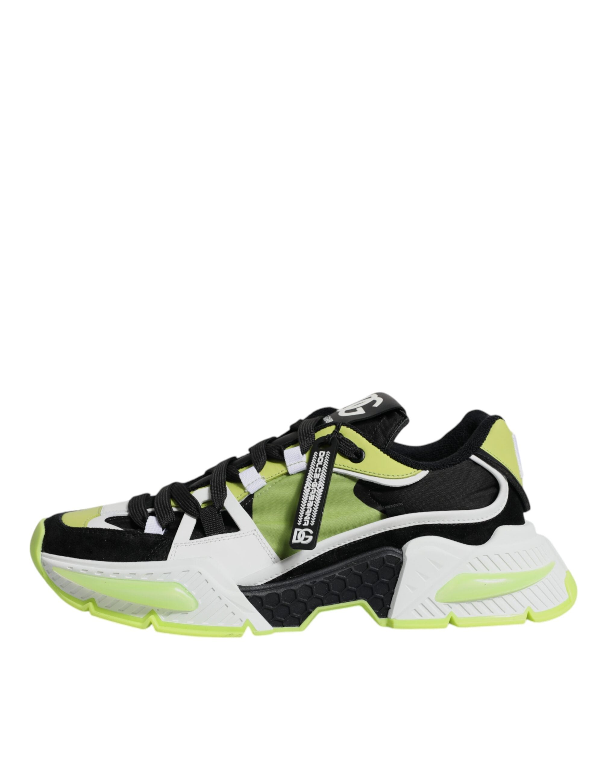 Chaussures sneakers basses Dolce & Gabbana Airmaster multicolores avec design coloré et détails en cuir et tissu.