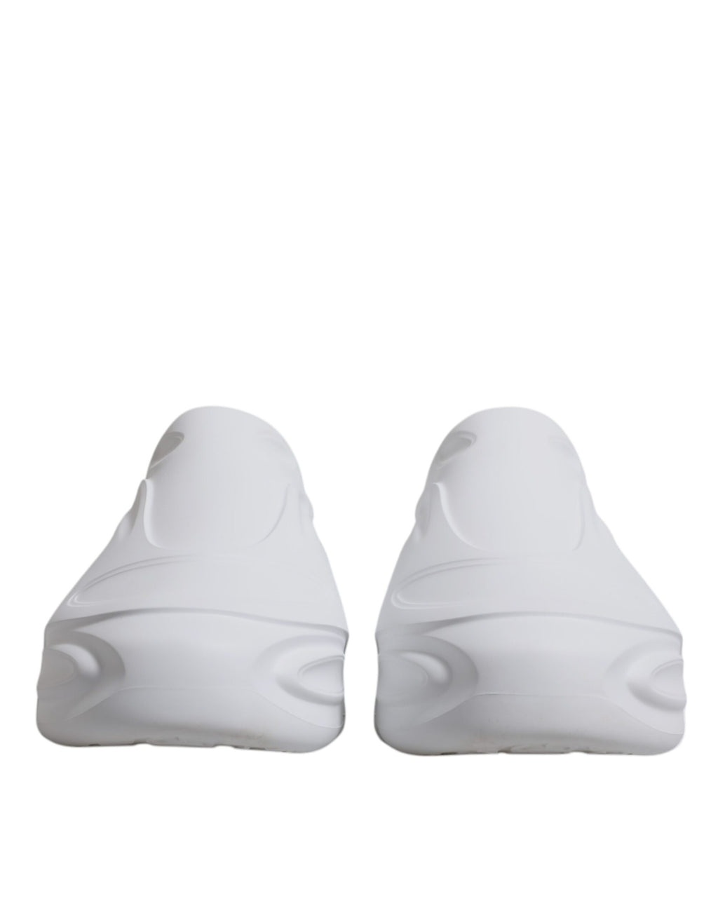 Chaussures sneakers basses blanches Dolce & Gabbana Daymaster pour hommes, vue de face avec design élégant.