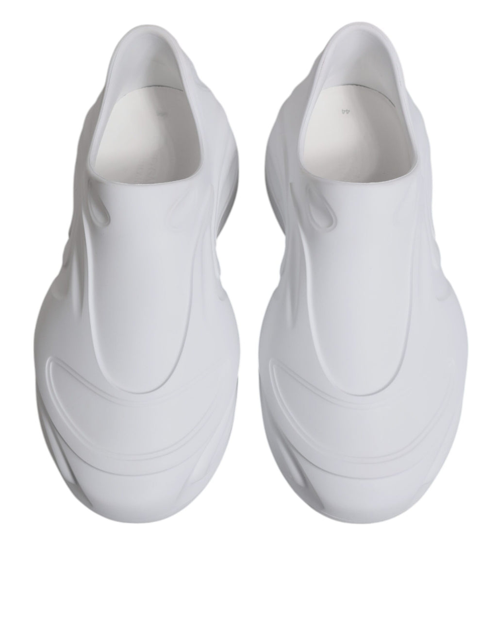 Chaussures sneakers homme Dolce & Gabbana Daymaster blanc, faible profil avec semelle blanche et design élégant.