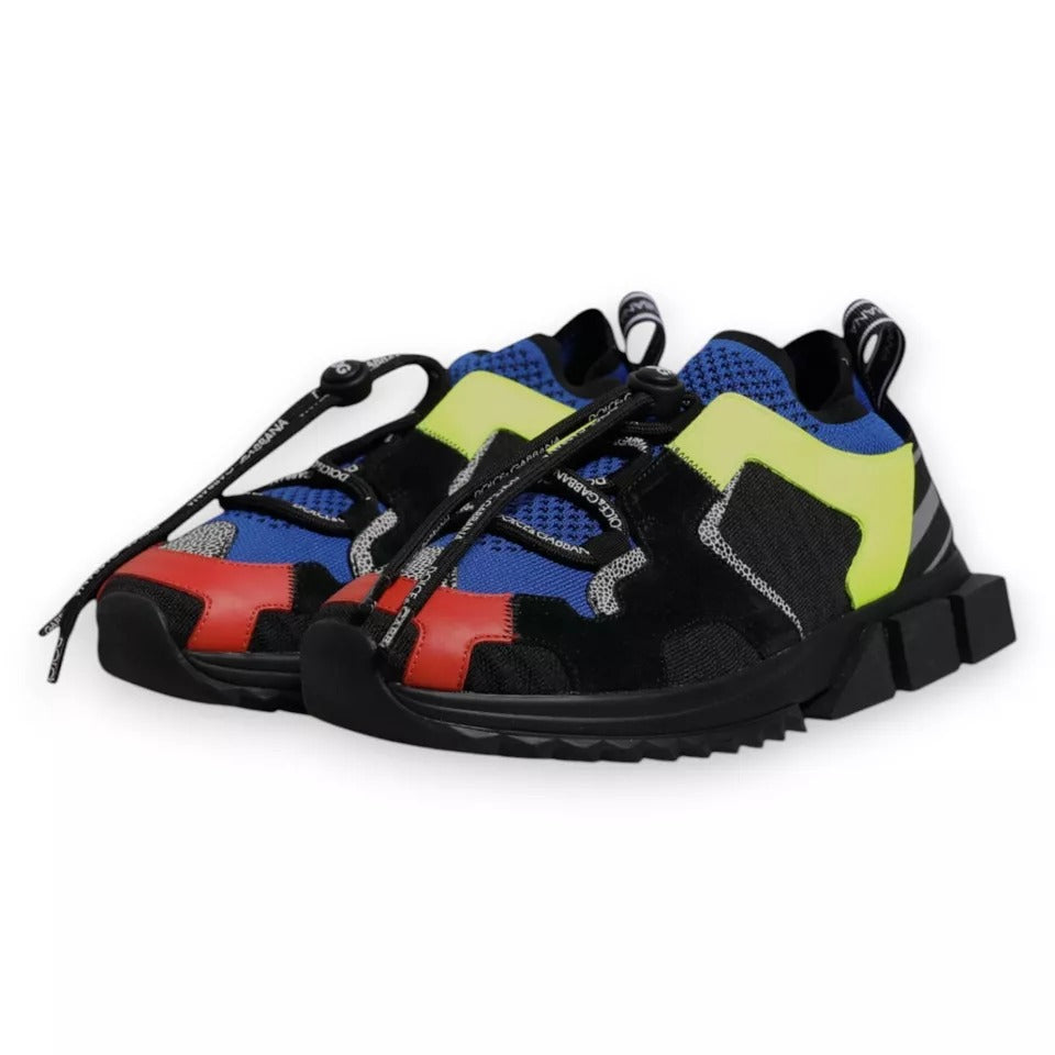 Chaussures de sneakers basses Dolce & Gabbana Sorrento multicolores, style décontracté avec design coloré et moderne.