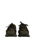 Chaussures sneakers basses vert militaire Dolce & Gabbana pour homme, style moderne et décontracté.