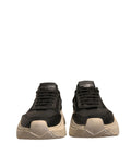 Chaussures basses Dolce & Gabbana Daymaster en noir et blanc, baskets décontractées avec design moderne et logo visible.