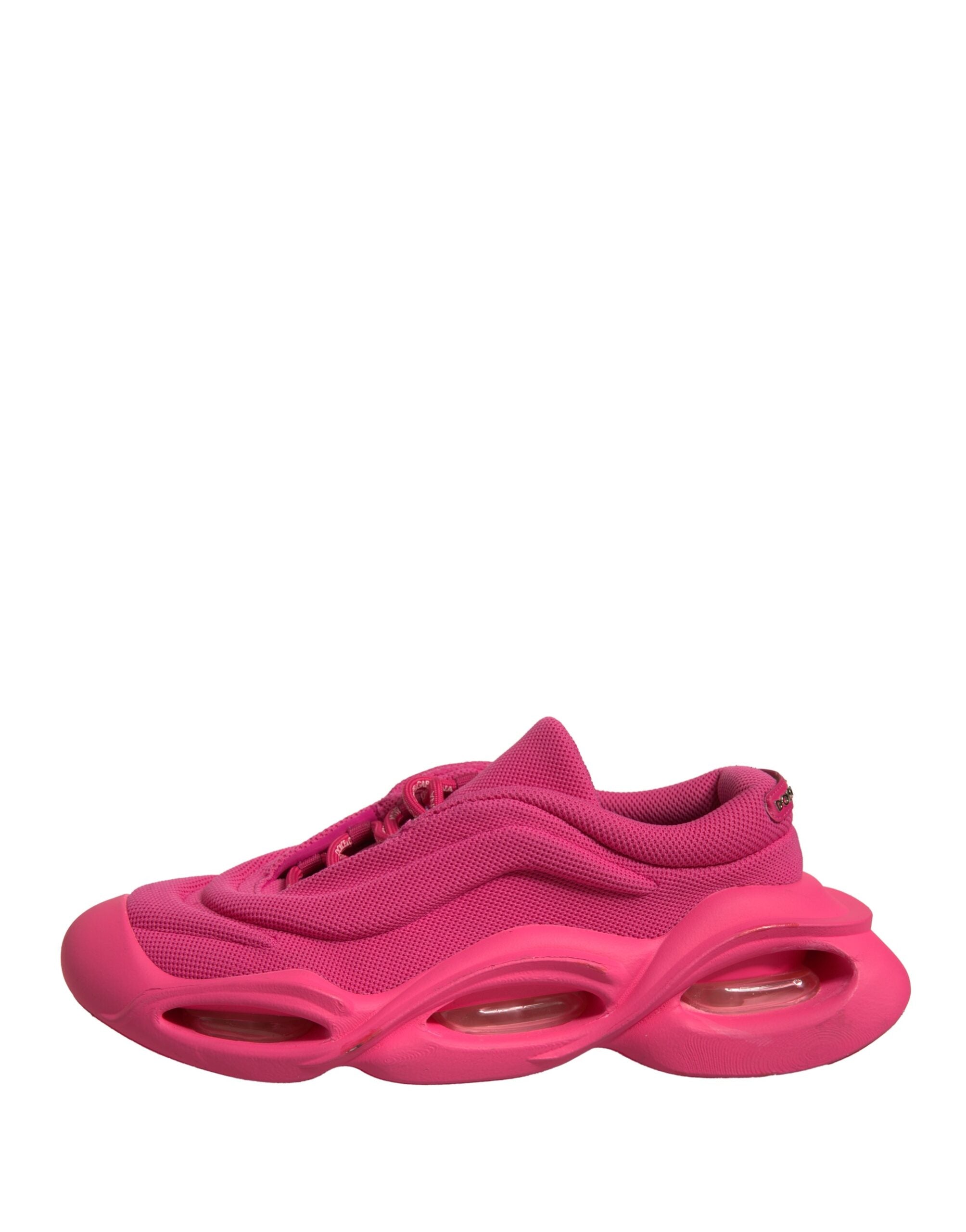 Chaussures sneakers basses pour homme Dolce & Gabbana Pink Wave avec lacets, design élégant et moderne.