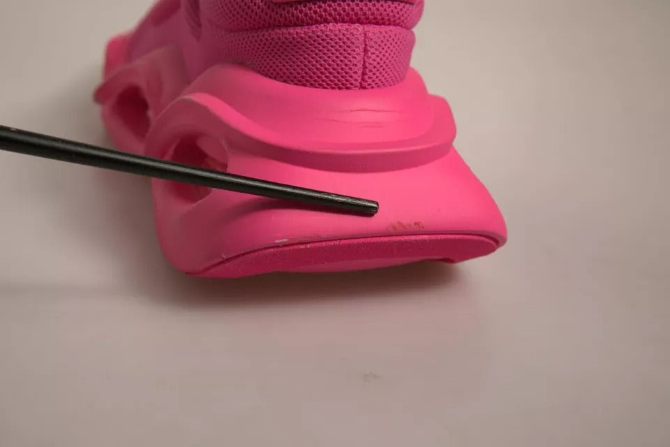 Chaussures sneakers hommes Dolce & Gabbana Pink Wave à lacets, basse, tendance, en cuir avec design coloré et moderne.