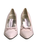 Escarpins en cuir blanc pour femmes de Dolce & Gabbana, chaussures à talons hauts élégantes et sophistiquées.