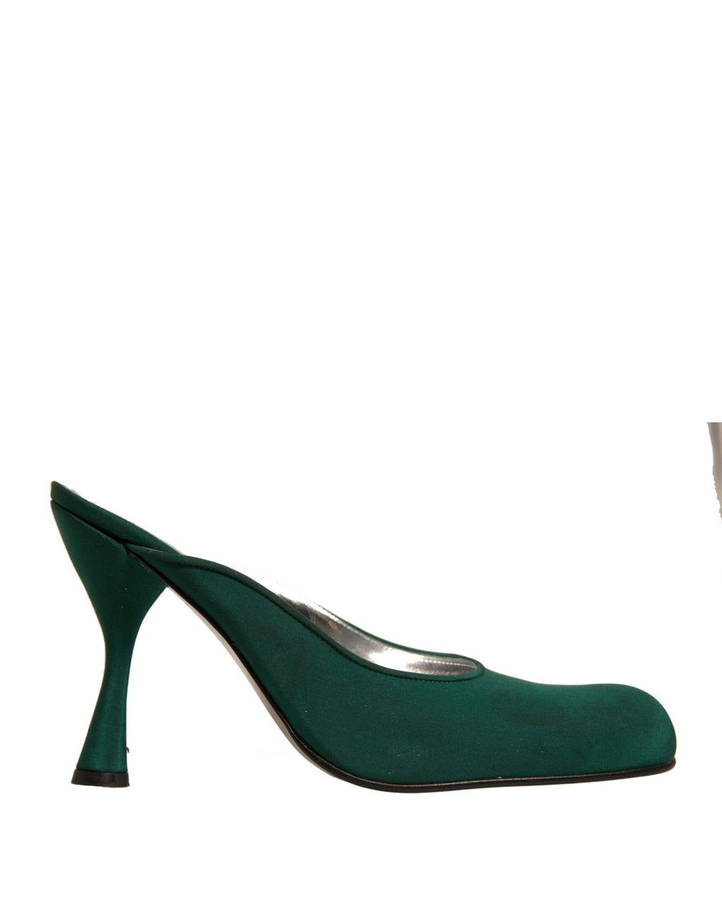 Escarpins en daim vert Dolce & Gabbana avec talons hauts et design élégant, adaptés pour une tenue sophistiquée.
