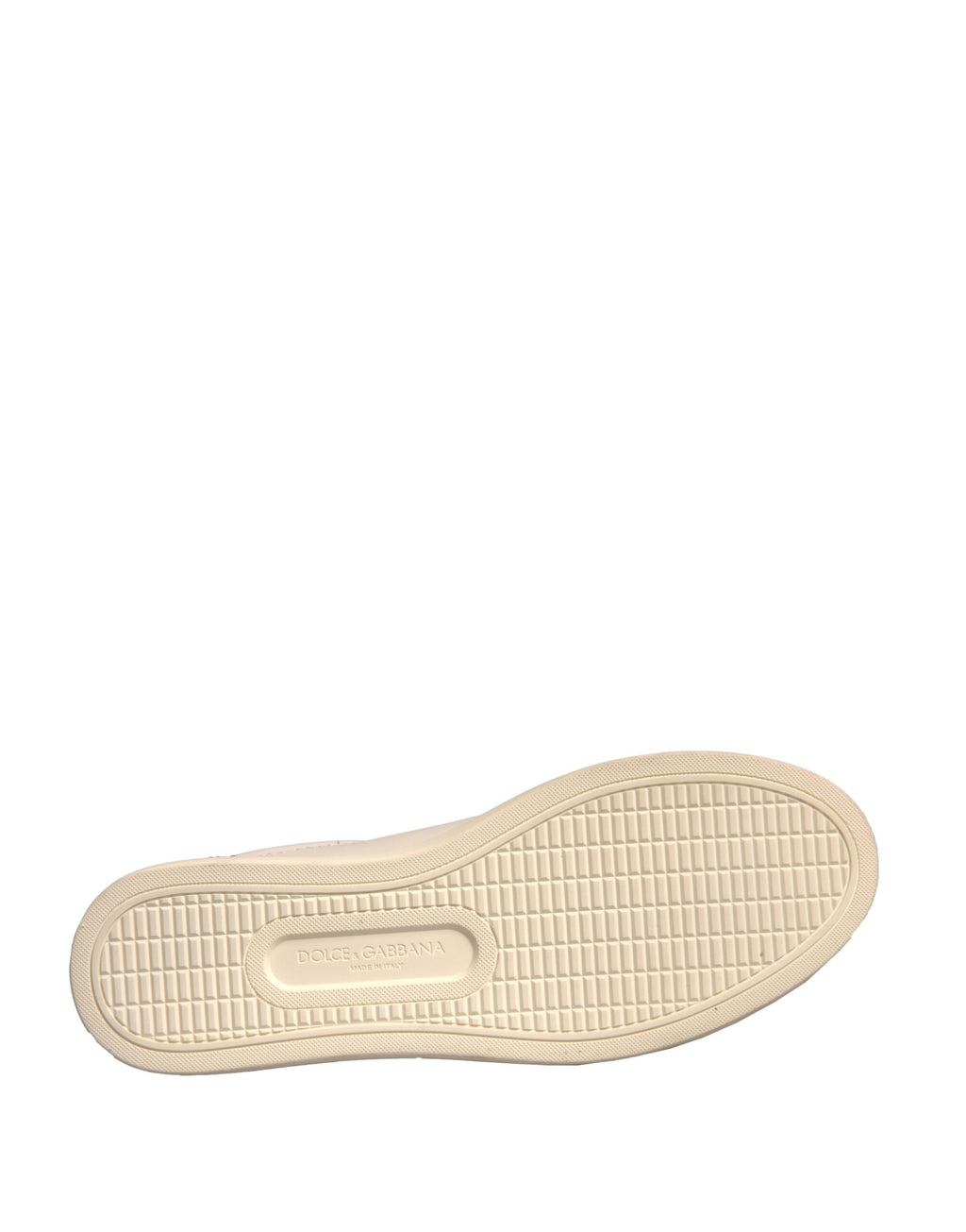 Chaussures sneakers basses en daim blanc Dolce & Gabbana, style moderne et élégant, avec semelle en caoutchouc.
