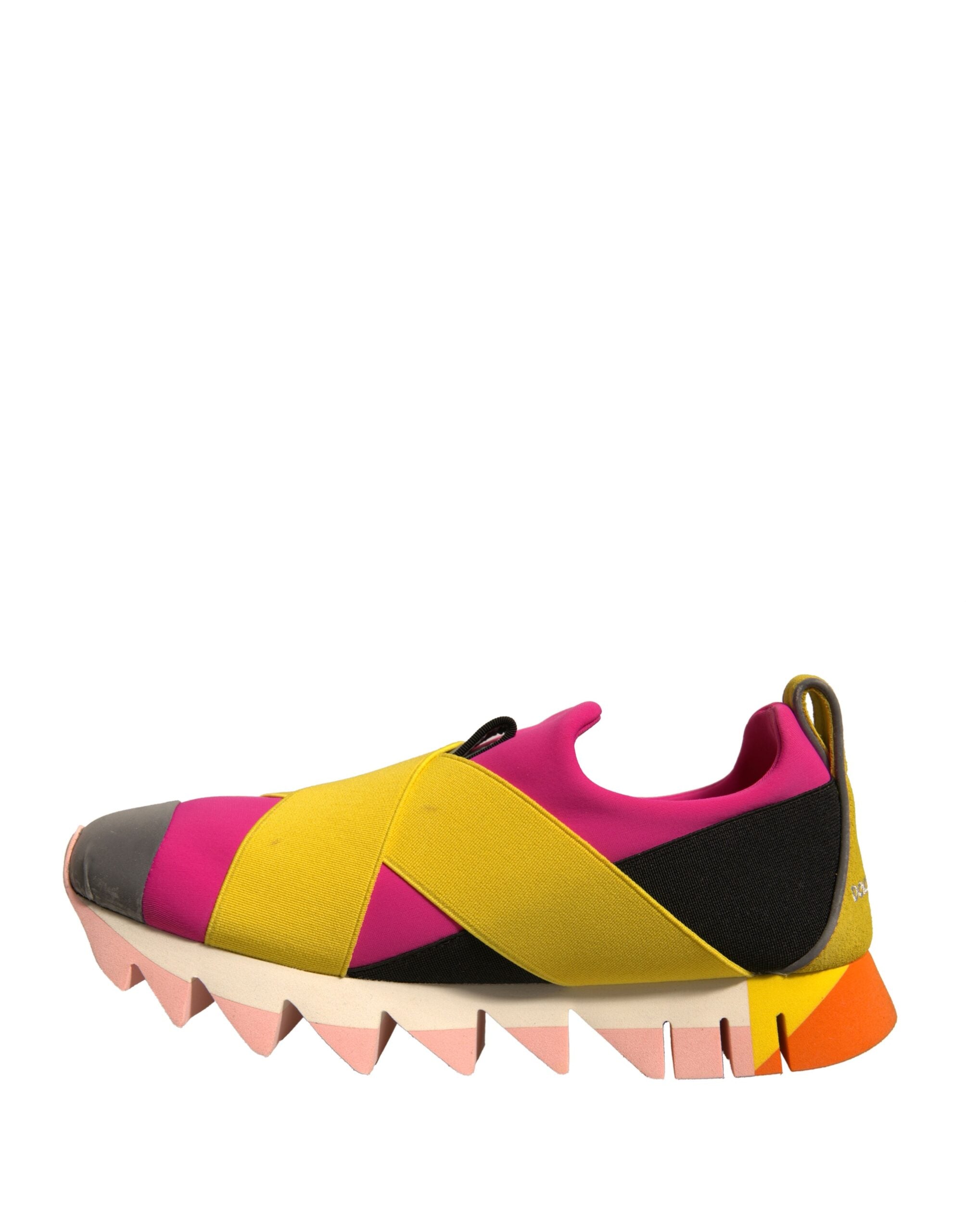 Sneakers Dolce & Gabbana Ibiza en néoprène multicolore avec élastiques, chaussures de sport tendance et confortables.
