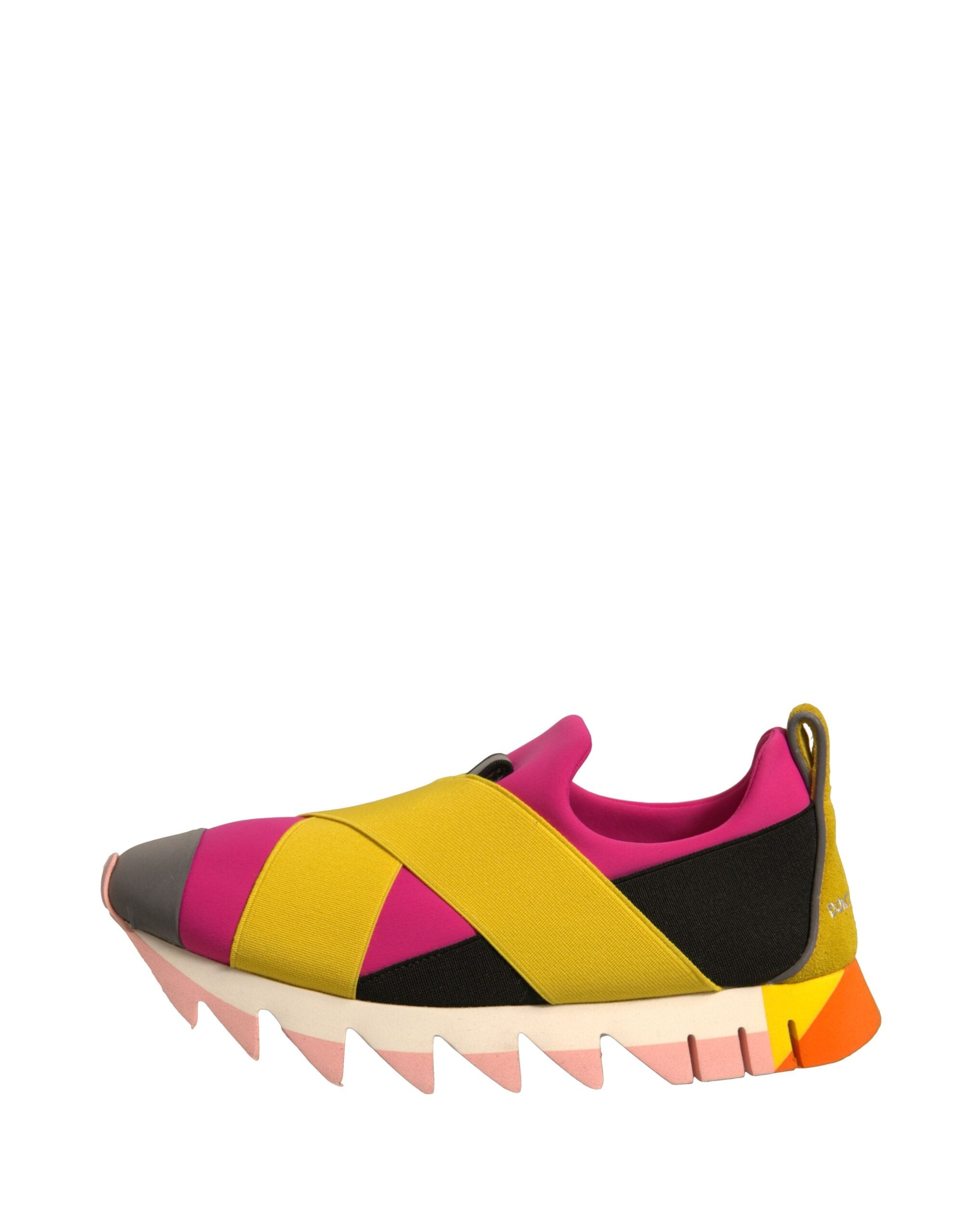 Chaussures sneakers Dolce & Gabbana Ibiza en néoprène élastique multicolore, style tendance et confort.