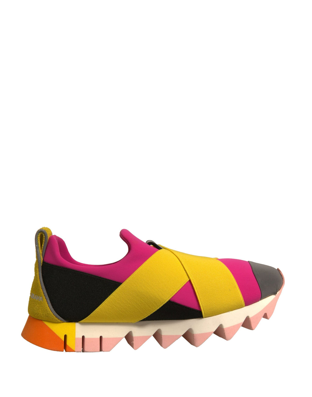 Chaussures sneakers Dolce & Gabbana Ibiza en néoprène élastique multicolore, style décontracté et moderne.