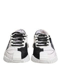 Chaussures sneakers basses Dolce & Gabbana NS1 en blanc et noir, chaussures de sport élégantes avec design moderne.
