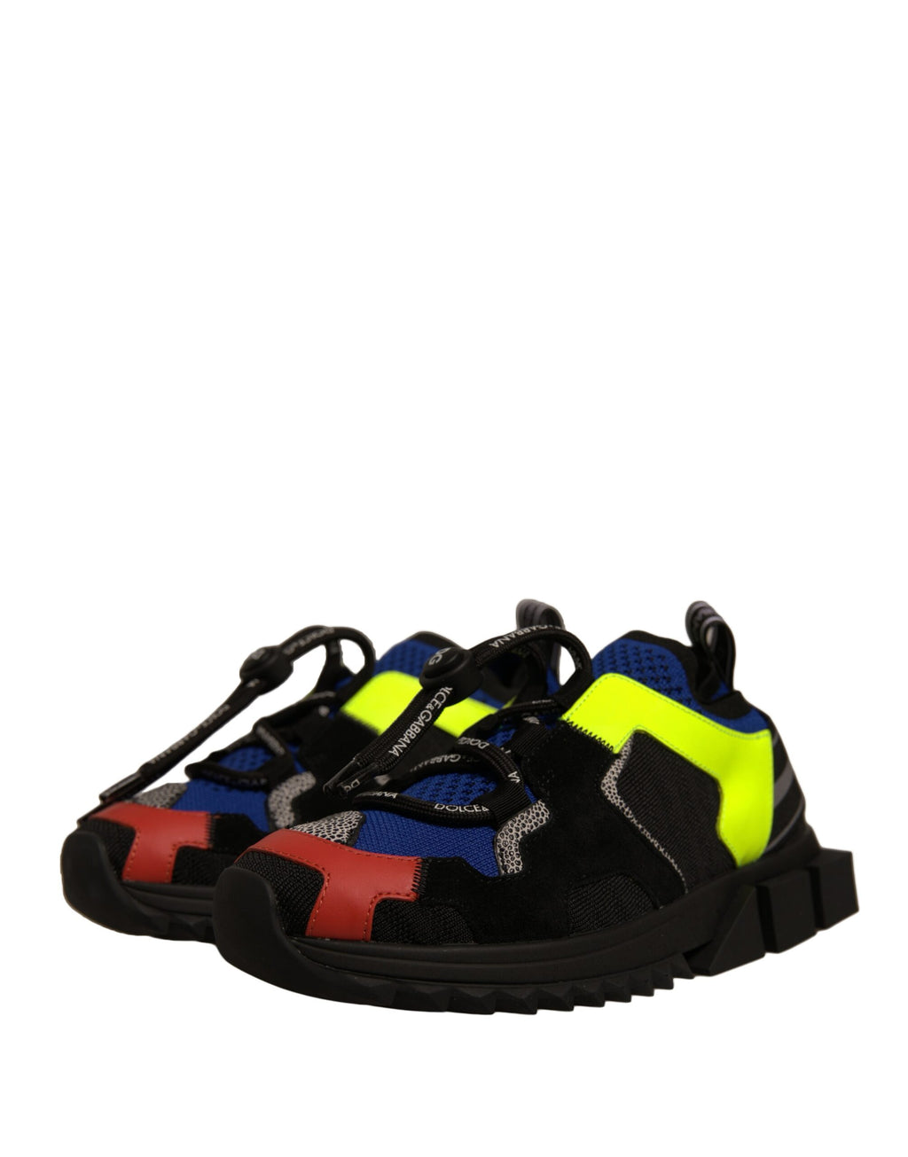 Chaussures sneakers basses Dolce & Gabbana Sorrento multicolores, chaussures décontractées pour homme ou femme.