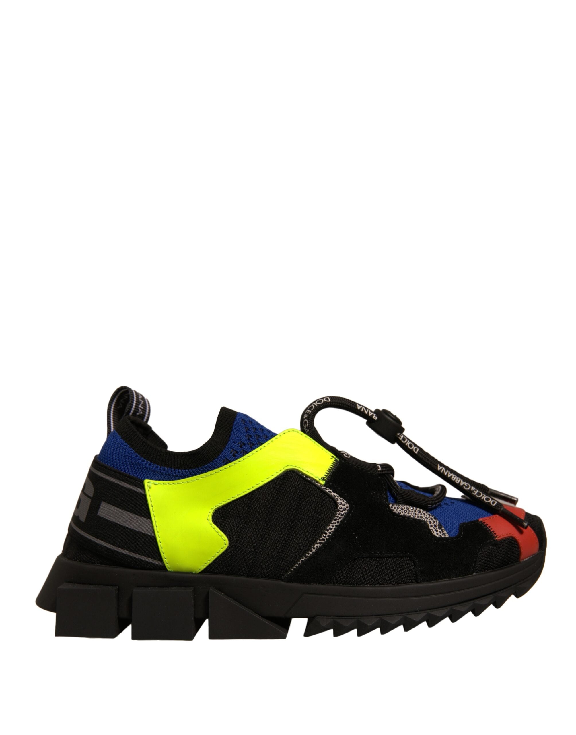 Chaussures sneakers basses Dolce & Gabbana Sorrento multicolores, style décontracté avec motif coloré et design moderne.