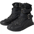 Chaussures sneakers montantes en nylon noir Dolce & Gabbana NS1, chaussures de sport élégantes pour homme.