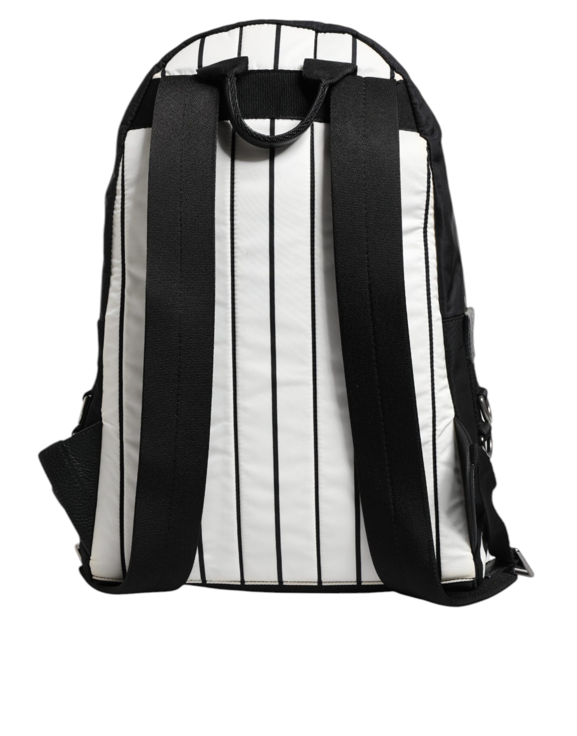 Sac à dos homme Dolce & Gabbana Vulcano Royal King en noir et blanc avec impression distinctive, style élégant et moderne.