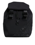 Sac à dos Dolce & Gabbana en néoprène noir avec logo DG, style scolaire et design moderne.