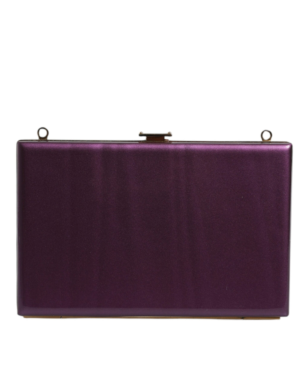 Sac clutch en cuir violet de soirée Dolce & Gabbana, sac à bandoulière élégant pour occasions spéciales.