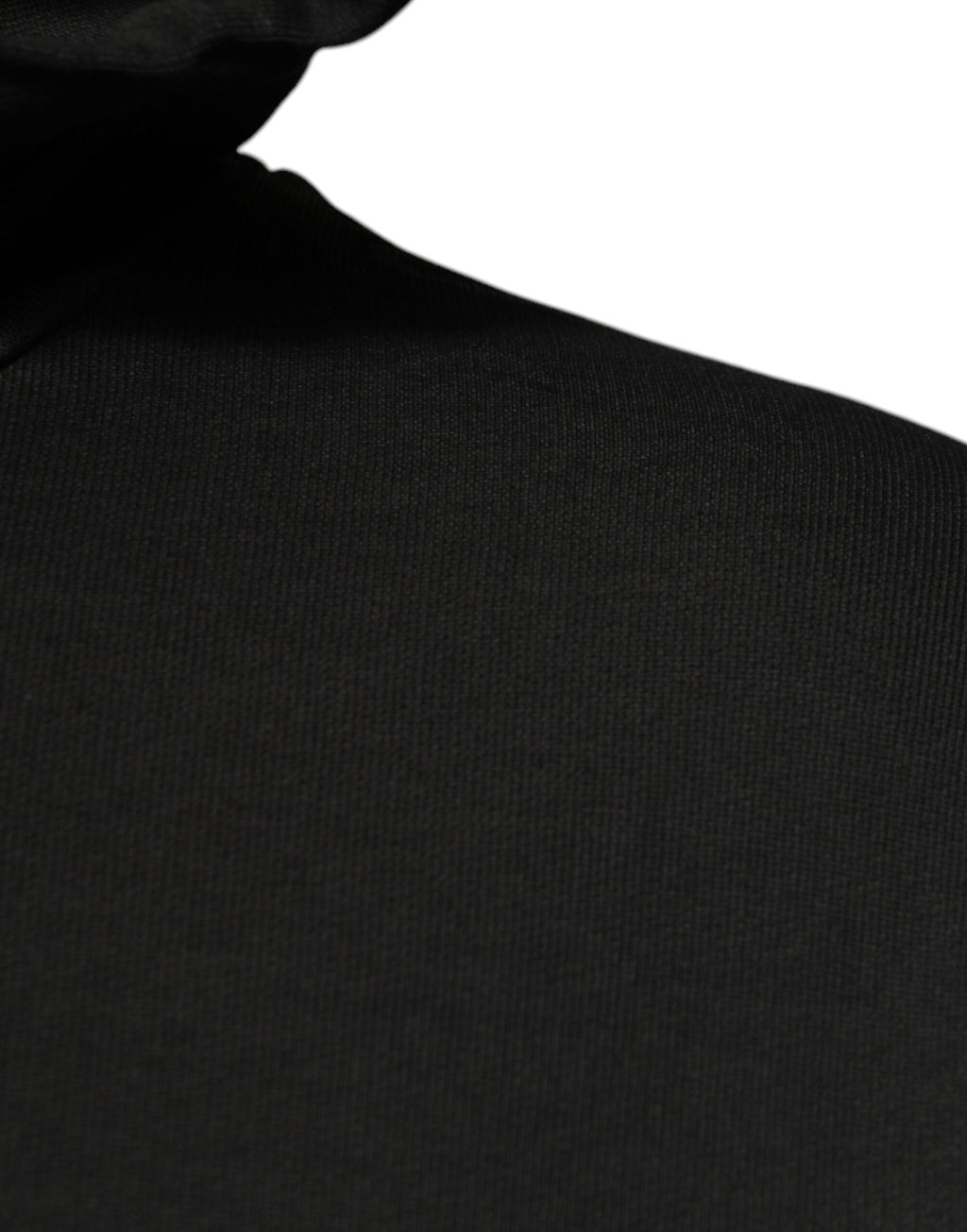 Sweat à capuche noir en coton Dolce & Gabbana DG Shield, pull-over avec logo et design élégant visible sur l'image.