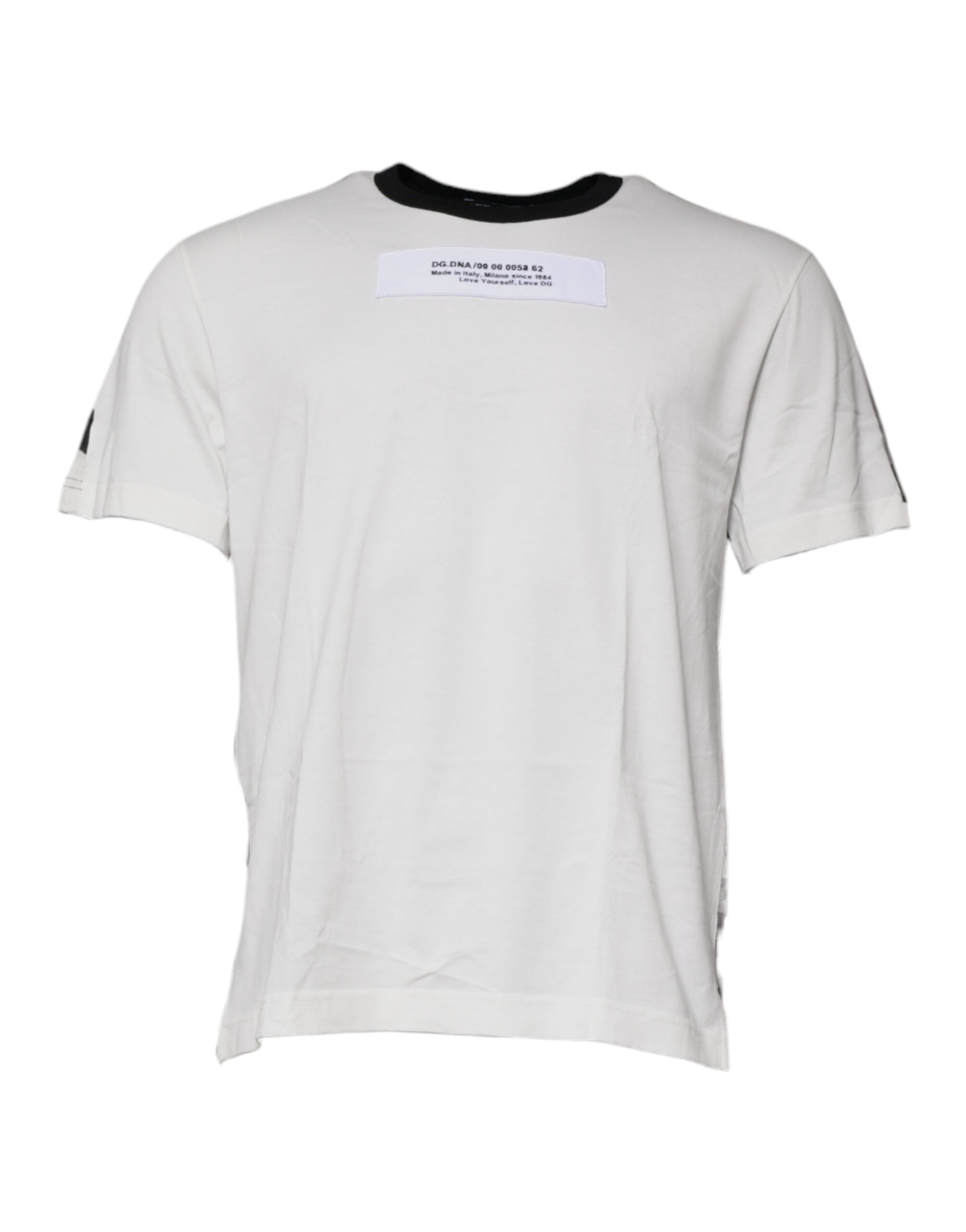 T-shirt Dolce & Gabbana à col rond avec motif camouflage multicolore, style décontracté et moderne.