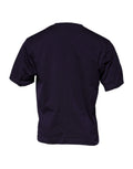 T-shirt en coton violet Dolce & Gabbana avec logo DG, col ras du cou, design élégant et casual, visible sur l'image.