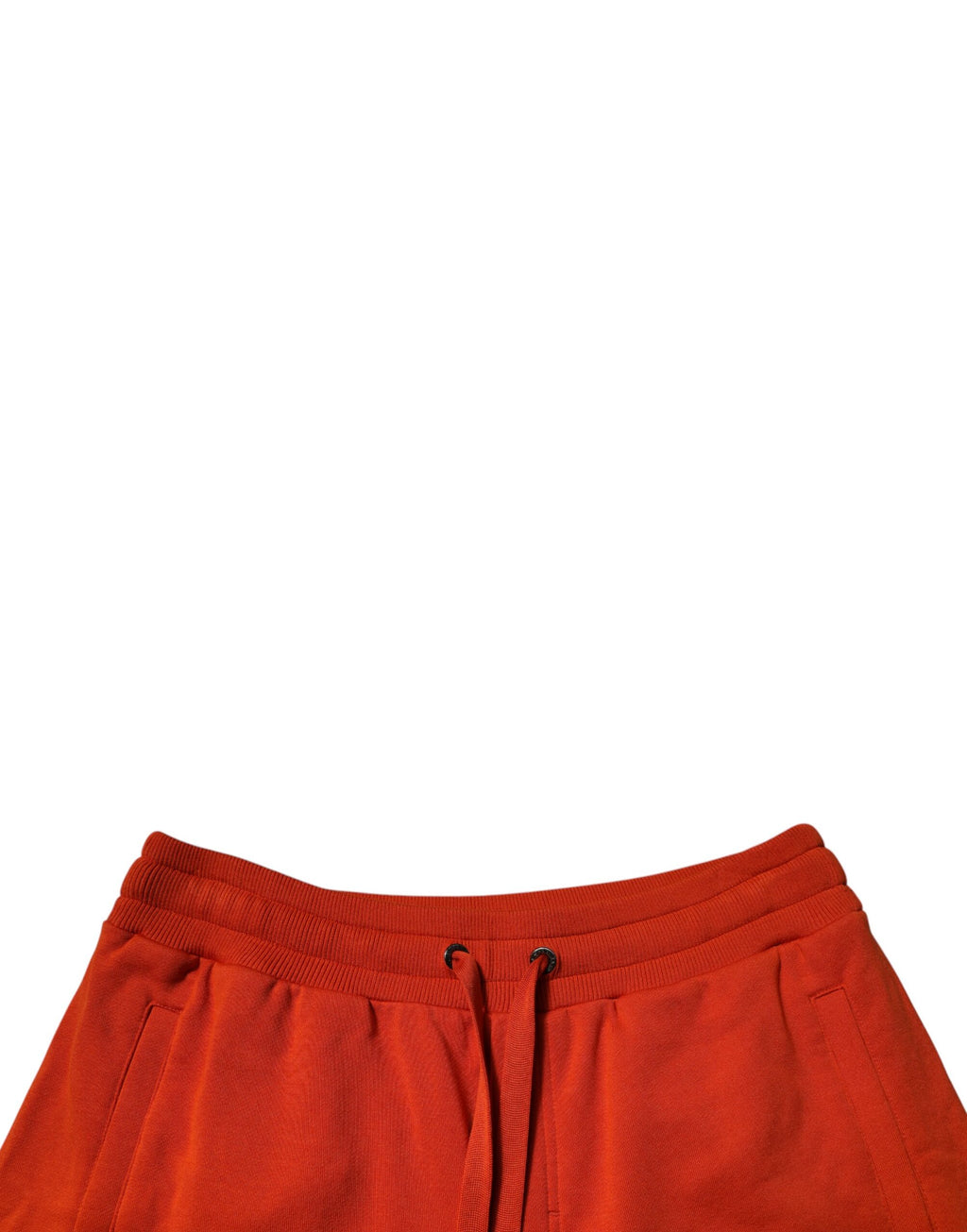 Shorts bermuda pour homme en coton mélangé rouge de Dolce & Gabbana, taille mi-haute et style décontracté.
