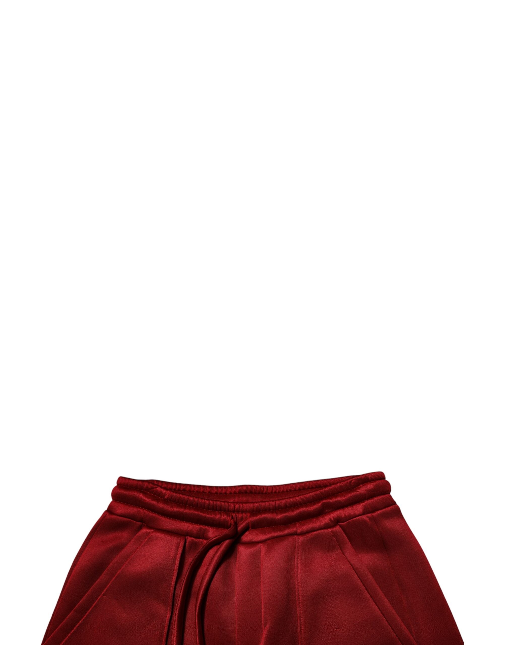 Shorts bermuda en viscose et nylon marron foncé de Dolce & Gabbana, taille moyenne, mode élégante et confortable.