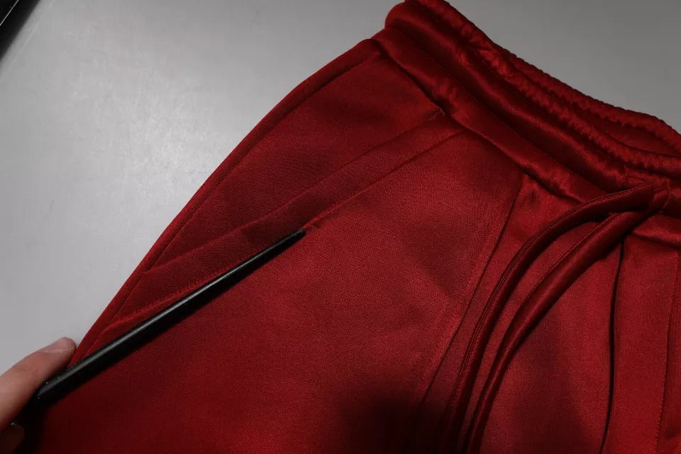 Shorts bermuda en viscose et nylon marron bivoque de Dolce & Gabbana, taille mi-hauteur, élégant et confortable.