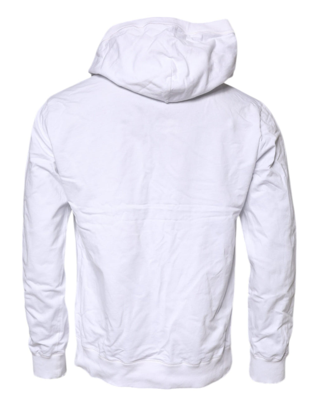 Sweat à capuche en coton blanc de Dolce & Gabbana, pull à capuche décontracté avec logo de la marque visible.