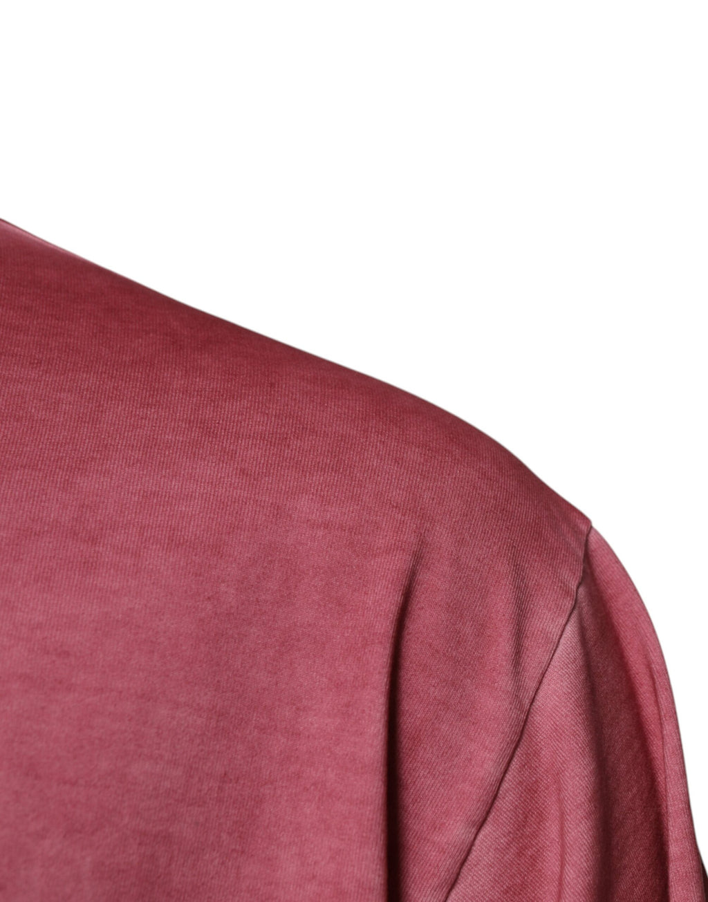 T-shirt en coton rose avec logo imprimé de Dolce & Gabbana, col rond et design élégant.