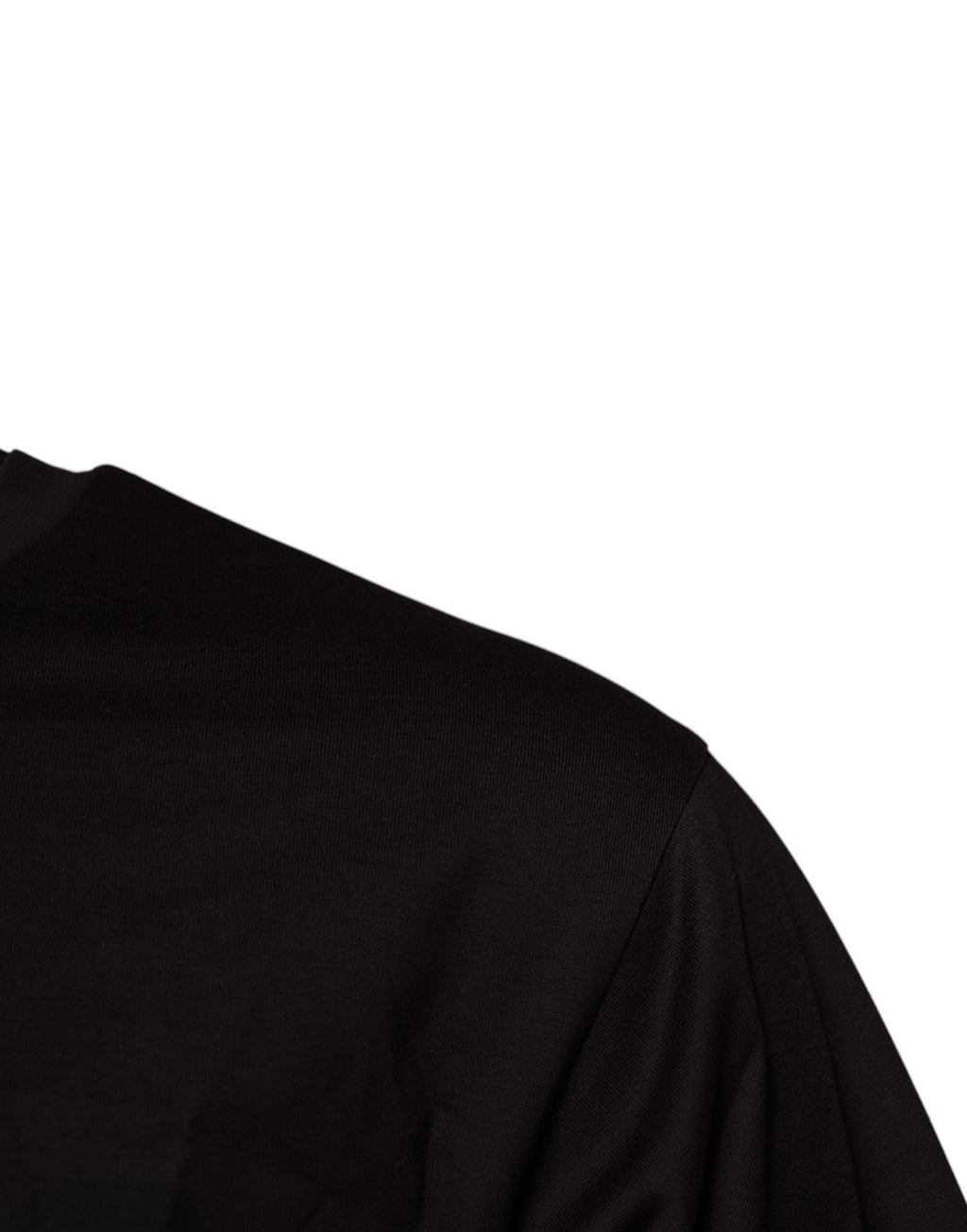 T-shirt en coton marron foncé avec logo Dolce & Gabbana, col rond, vue de face.