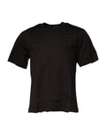 T-shirt homme en coton marron foncé avec logo Dolce & Gabbana, col rond, style décontracté.