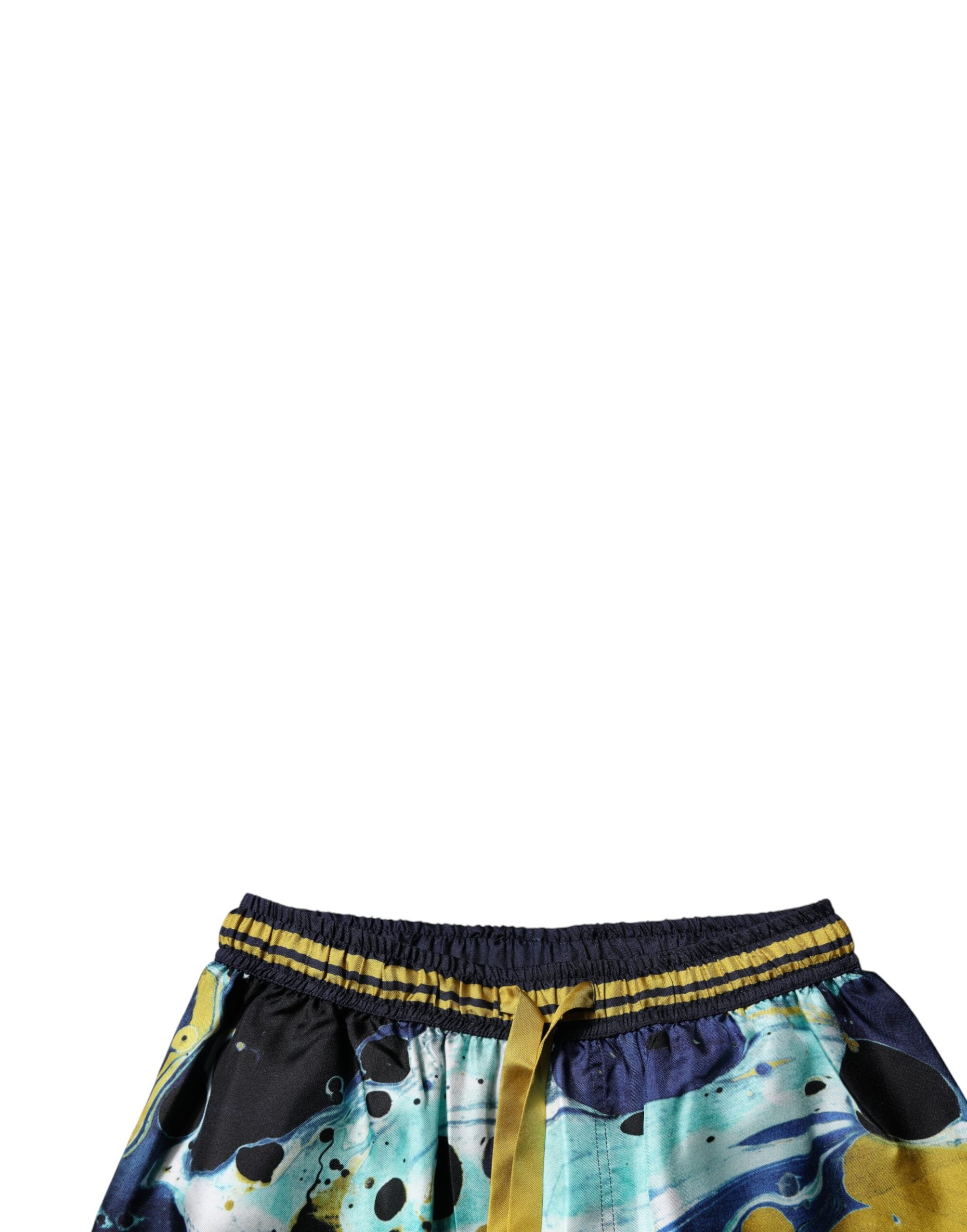 Pantalon de jogging Dolce & Gabbana à motif marbre multicolore, sweatpants confortables pour homme.