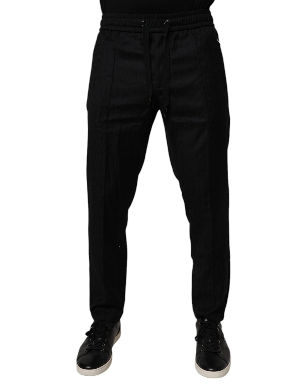 Dolce & Gabbana Schwarze Jogginghose aus Wolle