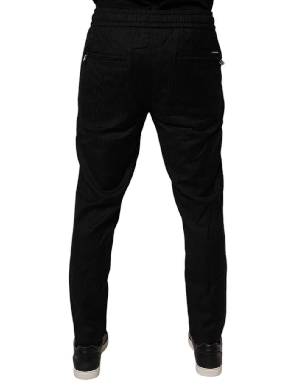 Dolce & Gabbana Schwarze Jogginghose aus Wolle