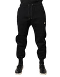 Pantalon jogging Dolce & Gabbana en modal noir, style décontracté, avec taille élastique et coupe confortable.