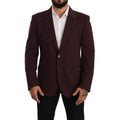 Veste en coton violette Dolce & Gabbana pour femme, blazer élégant avec détails sophistiqués.