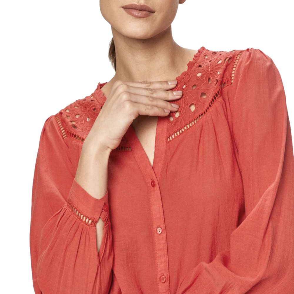 Chemise en viscose multicolore Pepe Jeans avec col et manches longues, idéale pour un style décontracté et tendance.